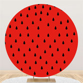 Schwarz Regentropfen Runden Rot Hintergrund Für Geburtstag Party